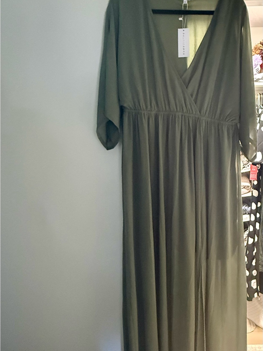 Baltic Born Olive Maxi Wrap Dress